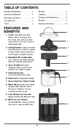 Preview for 3 page of Cuisinart CCJ-900 Series Instruction/Recipe Booklet