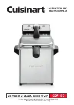 Cuisinart CDF-130 Instruction And Recipe Booklet предпросмотр