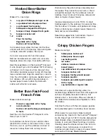 Preview for 11 page of Cuisinart CDF-130A Instruction And Recipe Booklet