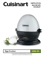 Cuisinart CEC-7C Instruction And Recipe Booklet preview