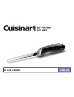 Предварительный просмотр 1 страницы Cuisinart CEK-30 Instruction Booklet