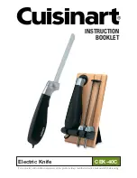 Cuisinart CEK-40C Instruction Booklet предпросмотр