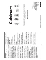 Preview for 10 page of Cuisinart CFO-3SSC - Fondue Pot - Electric Instruction And Recipe Booklet