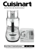 Cuisinart CFP-11BCPCC Instruction And Recipe Booklet preview