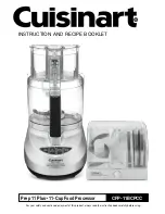 Preview for 1 page of Cuisinart CFP-11BCPCC Instruction And Recipe Booklet