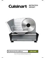 Предварительный просмотр 1 страницы Cuisinart CFS-150C Instruction Booklet