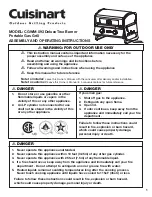 Предварительный просмотр 1 страницы Cuisinart CGWM-093 Deluxe Assembly And Operating Instructions Manual