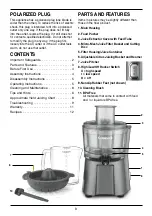 Предварительный просмотр 3 страницы Cuisinart CJE-2000 Series Instruction And Recipe Booklet