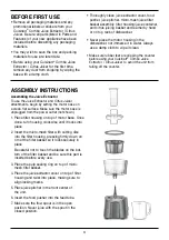 Предварительный просмотр 4 страницы Cuisinart CJE-2000 Series Instruction And Recipe Booklet