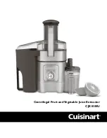 Preview for 1 page of Cuisinart CJE1000U User Manual