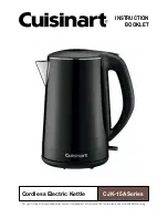 Предварительный просмотр 1 страницы Cuisinart CJK-15A Series Instruction Booklet