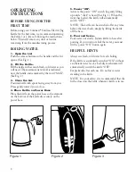 Preview for 6 page of Cuisinart CJK-17BC Instruction Booklet