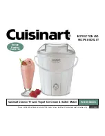 Preview for 1 page of Cuisinart Classic ICE-25 Series Instruction And Recipe Booklet