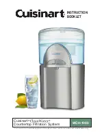 Cuisinart CleanWater WCH-1000 Instruction Booklet preview