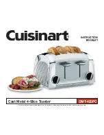 Cuisinart CMT-400PC Instruction Booklet preview