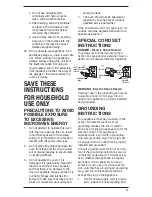 Preview for 3 page of Cuisinart CMW-100C Instruction Booklet