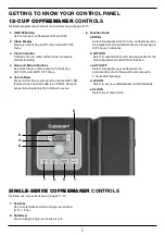 Предварительный просмотр 7 страницы Cuisinart Coffee Center SS-12 Instruction Booklet