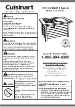 Preview for 1 page of Cuisinart COH-100 Manual