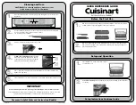 Предварительный просмотр 1 страницы Cuisinart Contact Griddler Quick Reference Manual