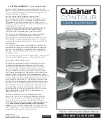 Предварительный просмотр 2 страницы Cuisinart Contour Hard Anodized Cookware Use And Care Manual