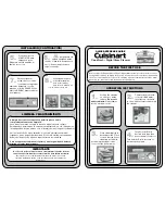 Cuisinart CookFresh STM-1000 Quick Reference Manual предпросмотр