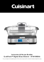 Предварительный просмотр 1 страницы Cuisinart CookFresh STM-1000XA Instruction/Recipe Booklet