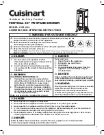 Предварительный просмотр 1 страницы Cuisinart COS-244 Assembly And Operating Instructions Manual