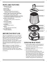 Предварительный просмотр 3 страницы Cuisinart CPM-900BK - EasyPop Popcorn Maker Instruction And Recipe Booklet