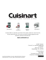 Предварительный просмотр 12 страницы Cuisinart CPM-900C Series Instruction And Recipe Booklet