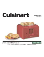 Cuisinart CPT-140PK - Electronic Cool Touch Toaster Instruction Booklet preview