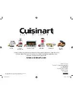 Preview for 8 page of Cuisinart CPT-170 Instruction Booklet