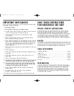 Preview for 2 page of Cuisinart CPT-65 Instruction Booklet