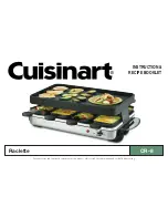 Cuisinart CR-8 Instruction/Recipe Booklet предпросмотр