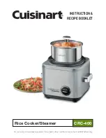 Предварительный просмотр 1 страницы Cuisinart CRC-400 Instruction/Recipe Booklet