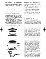 Preview for 3 page of Cuisinart CRC-800C Instruction And Recipe Booklet