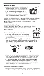 Preview for 9 page of Cuisinart CSB-179A Instruction And Recipe Booklet