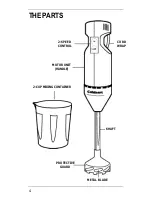 Предварительный просмотр 4 страницы Cuisinart CSB-33BC - Quick Prep Hand Blender Instruction/Recipe Booklet