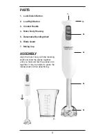 Предварительный просмотр 5 страницы Cuisinart CSB-75 Series Instruction And Recipe Booklet