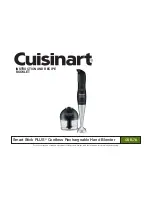 Cuisinart CSB-78 - Cordless Rechargeable Hand Blender Instruction And Recipe Booklet предпросмотр