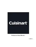 Cuisinart CSB800U User Manual предпросмотр