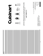 Предварительный просмотр 9 страницы Cuisinart CSS-100C Instruction And Recipe Booklet