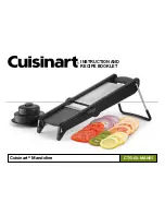 Cuisinart CTG-00-MAN01 Instruction And Recipe Booklet preview