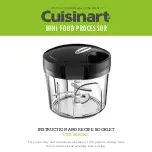 Cuisinart CTG-00-PCHC Instruction And Recipe Booklet preview