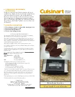 Предварительный просмотр 1 страницы Cuisinart Cuisinart Kitchen Scales Use And Care Manual