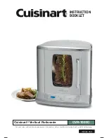 Cuisinart CVR-1000C Instruction Booklet предпросмотр