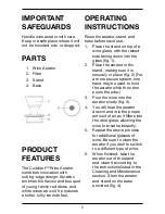 Preview for 2 page of Cuisinart CWA-100C Instruction Booklet