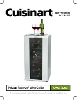 Cuisinart CWC-3200 - Private Reserve Wine Cellar Instruction Booklet preview