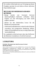 Preview for 21 page of Cuisinart CWO50E Instructions Manual