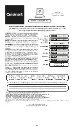 Preview for 67 page of Cuisinart CWO50E Instructions Manual