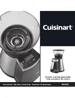 Cuisinart DBM18E Instructions Manual preview